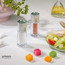 نمک پاش استوانه ای اکرولیک لیمون