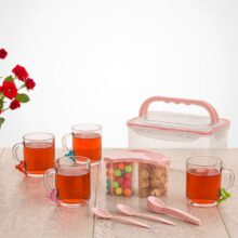 ست چای خوری چهارنفره دسته دار لیمون